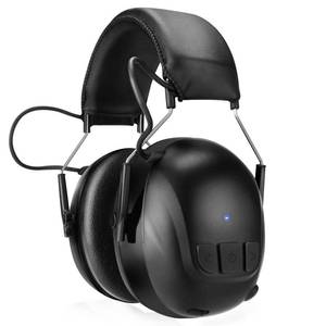 lot 11702 image: Kalence Bluetooth 6.0 Hearing Protection with 120H Working Time, 30dB Safety Earmuffs, Rechargeable Ear Protection Headphones with Mic for Mowing, Workshops, Construction, Snowblowing, Black