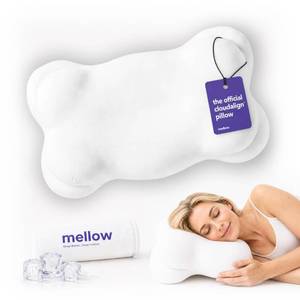 lot 11711 image: Mellow CloudAlign Memory Foam Pillow for Neck & Shoulder Support, Standard