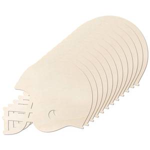 lot 11775 image: Gerrii 12 Pack 12 Inch Wooden Football Helmet Cutouts Unfinished Wood Rugby Hockey Football Helmet Crafts Ornaments for Painting DIY Crafts Door Hanger Sports Themed Party Decoration