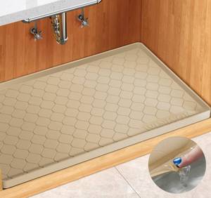 lot 12204 image: Winisok Silicone Under Sink Mat 28 x 19, kitchen Essentials and Gadgets, Shelf liner and Cabinet Protector, Home Organizers and Storage, Waterproof Bathroom Tray