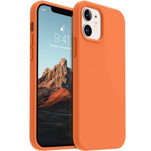 lot 12206 image: AOTESIER Compatible with iPhone 12 Phone Case and iPhone 12 Pro Case 6.1 inch,Silky Touch Premium Soft Liquid Silicone Rubber Anti-Fingerprint Full-Body Protective Flexible Bumper Case, Marigold