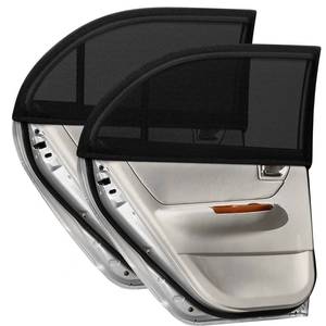 lot 12216 image: LSTRAGY Car Window Shades for Baby, 2 Pack Car Sun Shade for Baby Kids Adults Pet, Large Size Mesh Covers Rear Side Sun Shades for SUV MPV Block UV Rays & Privacy Protection(42x23)