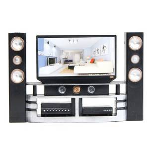 lot 12267 image: E-TING Mini Hi-Fi TV Cabinet Dollhouse Furniture for 11.5-12 Inch Dolls