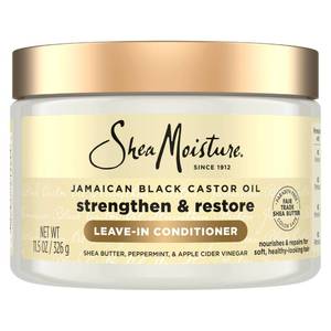 lot 12272 image: SheaMoisture Jamaican Black Castor Oil Leave In Conditioner 100% Pure Jamaican Black Castor Oil For Damaged Hair to Soften and Detangle Hair 11.5 oz