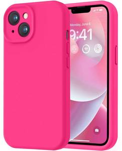 lot 12284 image: LOVE 3000 Designed for iPhone 14 Case, Premium Silicone with Soft Anti-Scratch Microfiber Lining Shockproof Protective Phone Case for Men Women Girls 6.1, Hot Pink