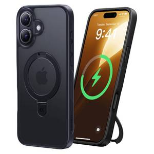 lot 12291 image: CASEKOO Ultra-Magnetic Stand for iPhone 17 Case, Shockproof & Slim, Black