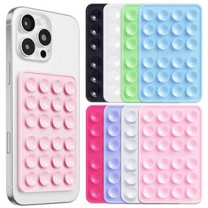 lot 12296 image: JingJinYY 8 Pack Silicone Suction Phone Case Adhesive Mount, Enhanced Suction Power and Upgraded Thickened Sticky Phone Grip, Durable, Hands-Free Sticky Phone Holder, 2.56x3.94