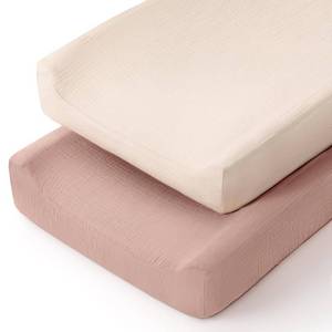 lot 12336 image: lulumoon Muslin Changing Pad Cover 32x16 Fit Standard Rectangle Pad