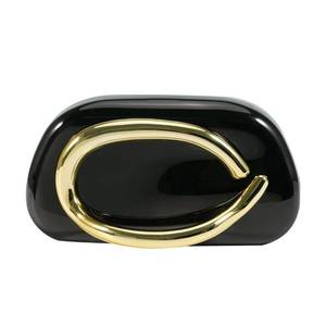 lot 12347 image: PHILOMENA Evening Clutch Purses Women Acrylic Handbags Trendy Decoration Metal Handlebars Shoulder Crossbody Bag Wedding Party Casual (Black)