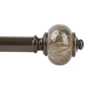 lot 13389 image: KAMANINA 1 Inch Curtain Rods for Windows 48 to 84 Inch, Bronze Drapery Rods