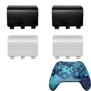 lot 14217 image: Battery Back Cover for Xbox Series SX Controller, Battery Cover Door for Xbox Series SX Controller, Battery Back Shell Repair Part Compatible with Xbox Series XSeries S Controller(2Black2White)