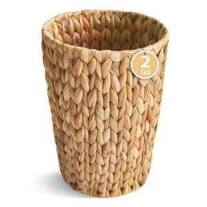 lot 19775 image: Coeusy Wicker Trash Can,Small Bathroom Trash Can,Water Hyacinth Wicker Waste Basket for Bathroom,Boho Waste Basket for Bedroom,Home Office,Compact Spaces(2 Gallon Round)