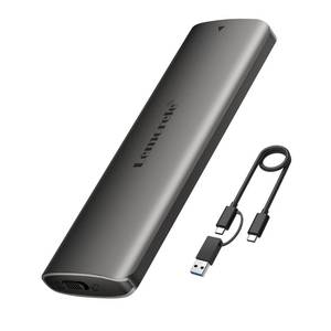 lot 20218 image: Lemorele Aluminum M.2 NVMe Enclosure,USB 3.2 Gen2 10Gbps Tool-Free ,SSD Enclosure for NVMe PCIe M-Key,Nvme USB Adapter Support UASP Trim for 2280 2260 2242 2230(Sata NOT Supported)