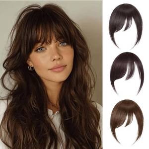 lot 20222 image: VAVANGA Long Side Bangs Hair Clip - 100% Real Human Hair Clip-In Extensions