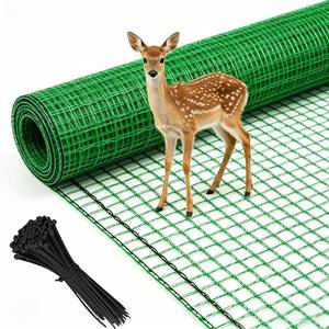 lot 20227 image: Tilvex 6.6x50ft Plastic Mesh Fencing,0.4in Mesh Deer Fence