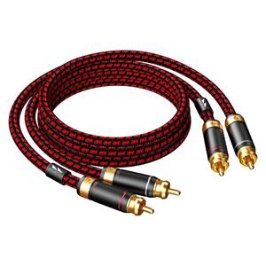 lot 20239 image: Primeda Auidophile 2RCA Male to 2RCA Male Stereo Audio Cable,Gold Plated  4N Oxgen-Free Copper Core (9 Feet (3M))