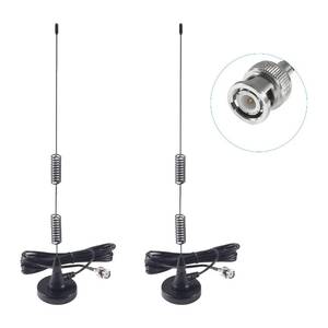 lot 20242 image: AEDIKO 2pcs Police Scanner Antenna HF VHF UHF 20-1300MHz BNC Male Antenna for Radio Shack Police Radio Scanner