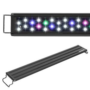 lot 20261 image: AQUANEAT LED Aquarium Light Full Spectrum 17 Inch Light Body with Extendable Brackets for 18 Inch to 24 Inch Fish Tank Light Fresh Water
