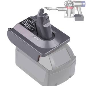 lot 20272 image: BTRUI for Dyson V6 Battery Adapter for Milwaukee 18V Battery, for M18 to for Dyson V6 SV03 SV04 SV09 DC62 DC59 Fluffy Vacuum Converter (only MIL18V6 Adapter)