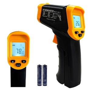 lot 20276 image: Digital Infrared Thermometer gun for cooking,BBQ,Pizza oven,Ir Thermometer with Backlight,-58��932��(-50��500��) Handheld Non Contact Heat Laser Temperature Gun (Not for Human)