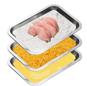 lot 2088 image: Jmusttbo stainless steel trays 3 pack