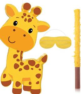 lot 13392 image: Aoriher Giraffe Pinata Safari Play Supplies 16 x 11.3 x 3.2 Inch