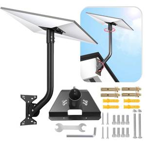 lot 1365 image: OAWEEN for Starlink Standard 4 4X Gen 3 Mount, Angle Adjustable Starlink V3 Dish Mounting Kit Long Wall Mount Short Pole Roof Mount (Include Metal Gen 3 Pipe Adapter)