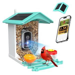 lot 1373 image: isYoung Smart Bird Feeder with Camera, AI Identifies 16,000 Birds, Solar Powered, 2.5K HD, Auto Capture and Notify, Ideal Gift for Bird Lovers