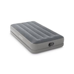 lot 1388 image: Intex 64112E Dura-Beam Standard Prestige Air Mattress Fiber-Tech � Twin Size � Built-in USB Electric Pump � 12in Bed Height � 300lb Weight Capacity