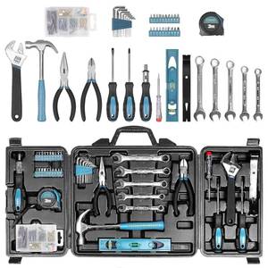 lot 1389 image: Zeite Tool Kit for Home, 144 Piece Hand Tool Set with Storage Box, General Basic Repair Tool Set with Hammer, Pliers, Wrenches, Voltage Tester, Measure Tape, Screwdriver Bits