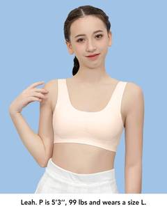 lot 2159 image: SALIA GIRL Seamless Training Bras for Girls 8-10, Soft Removable Padding, S