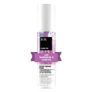 lot 2203 image: IGK Cash In Instant Repair Hair Serum, Split End  Heat Protection, 1.7 Oz