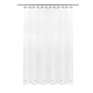 lot 2210 image: Barossa Design Frosted Shower Curtain Liner with 6 Magnets, Frost, 72x72