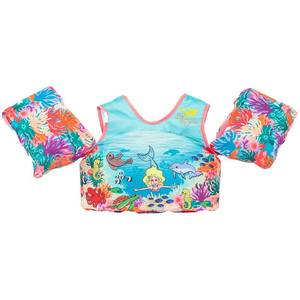 lot 2211 image: Body Glove Paddle Pals Learn to Swim Life Vest, 33-55 lbs, Reef
