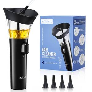 lot 2221 image: KAUGIC Ear Cleaner, Manual Wax Removal Kit, One-Hand Flushing, Black