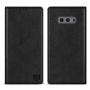 lot 2270 image: ZZXX for Samsung Galaxy S10e Wallet Case with RFID Blocking Card Slot Stand Strong Magnetic Leather Flip Fold Protective Phone Case for Samsung Galaxy S10e Case Wallet(Black-5.8 inch)