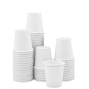 lot 2301 image: GUSTO 3 oz White Paper Bathroom Cups 100 Count