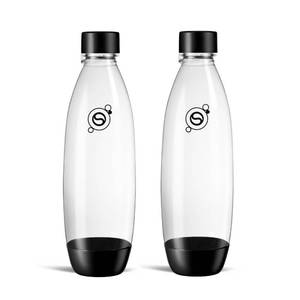 lot 2319 image: sodastream Black 1L Slim Carbonating Bottles Twin Pack, Pack of 2