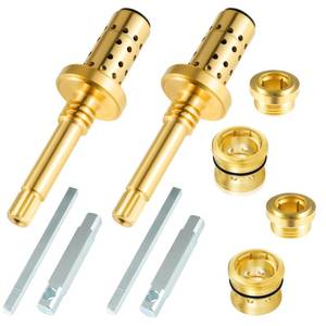 lot 2323 image: 2 Set REB-Valve Rebuild Kit Replacement for Symmons Temptrol Shower Valves, TA-10 Flow Control Spindle Assembly, TA-4 Hot and Cold Seats, T-35AB Seat Removal Tools, Fix TubShower Valve Leak, Brass