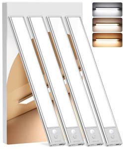 lot 2339 image: 8inch Under Cabinet Lighting Wireless, 4Pack Motion Sensor Light Indoor