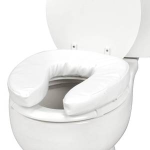 lot 2340 image: DMI Raised Toilet Seat Toilet, Toilet Seat Riser, Seat Cushion and Toilet Seat Cover to Add Extra Padding to the Toilet Seat while Relieving Pressure, 2 Inch Pad, White
