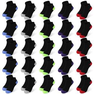 lot 2343 image: ZERULETS 25 Pairs Kids Socks Toddler Ankle Low Cut Short Socks 4-6 Years
