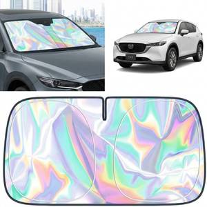 lot 2358 image: for Mazda CX-5 2017-2026 Windshield Sun Shade - Foldable Windshield Cover Sun Shade for CX5 Accessories Protect Car from Sun Rays Overlapping UV Reflective Window Sunshade