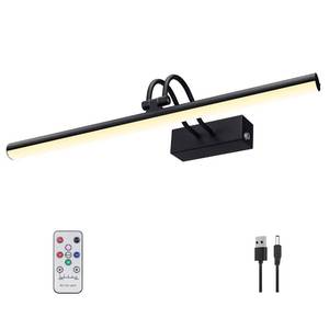 lot 3255 image: Picture Light,5000mAh Battery Operated Wall Sconce,16in Art Light,Black