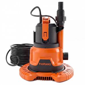 lot 3256 image: PANRANO Pool Cover Pump, 1HP Submersible Water Pump with Detachable Base, Dual Outlets, Sump Pump For Pool, Hot Tubs, Pond, Light Orange