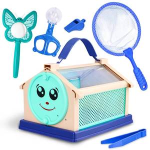 lot 4410 image: Garma Bug Catcher Kit for Kids, Outdoor Explorer Kit for Toddler with Insect Collection Box Bug Catching Tools and Magnifying Glass Spring Insect Catching Kit Summer Nature Toys Birthday Gifts