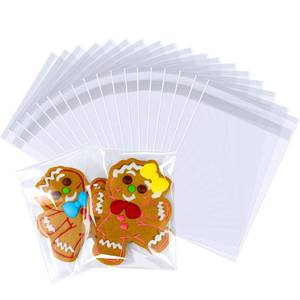 lot 4415 image: PigPotParty 4x6 in Small Clear Cellophane Treat Bags, Self-Sealing, 100 Pcs