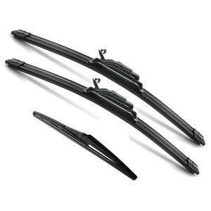 lot 4436 image: JustCar 3 wipers Replacement for 2017 2018 2019 2020 2021 2022 Jeep Compass, Windshield Wiper Blades Original Equipment Replacement - 24in18in10in (Set of 3) UJ HOOK