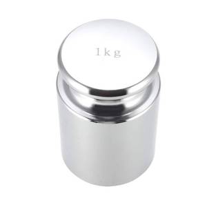 lot 4445 image: uxcell Calibration Weight 1kg M1 Precision Chrome Plated Steel for Digital Balance Scales