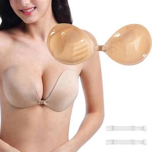 lot 4464 image: Push up Sticky Bra, 1.1in Thick Add Instant Volume Invisible Adhesive Bra